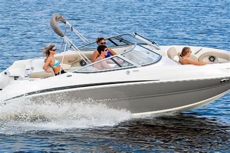 Stingray boats - The original price of this particular Stingray boat was slightly above $43500. And, the current second-hand market price of a 212SC deck boat is nearly $32000. So, the depreciation value is 27% less than the original price which is a good return on the investment. And, it is the same for their higher-priced boats.